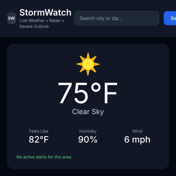 StormWatch - Free Weather App