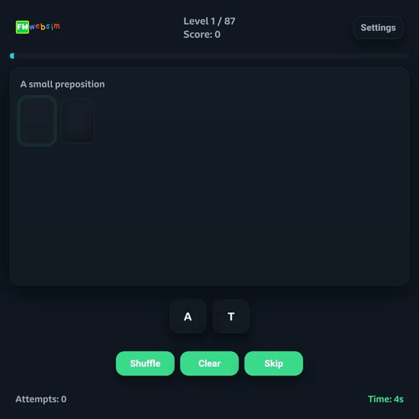 FillWords ON websim