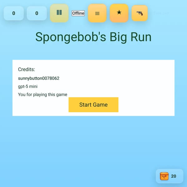 spongebob run