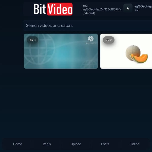 BitVideo - BROADCAST YOURSELF