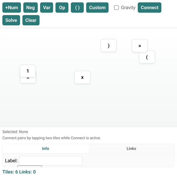 Algebra Blocks