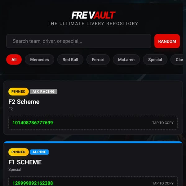 FRE Livery Vault