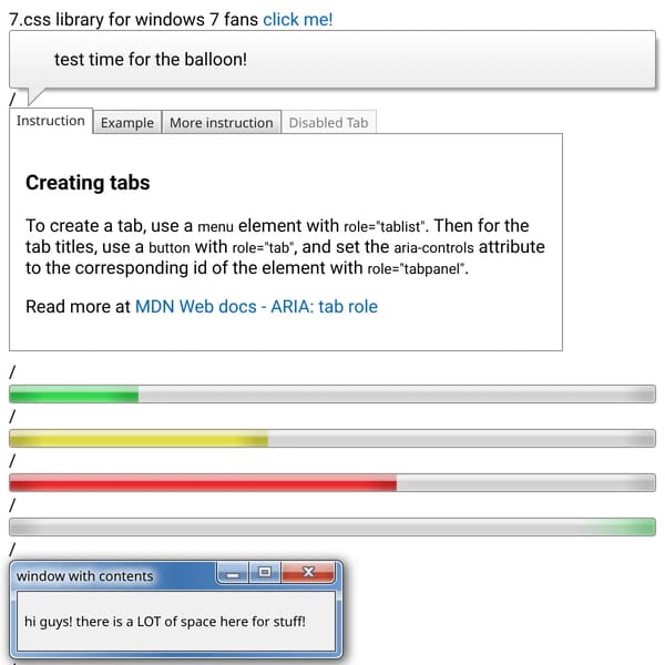 7.css library