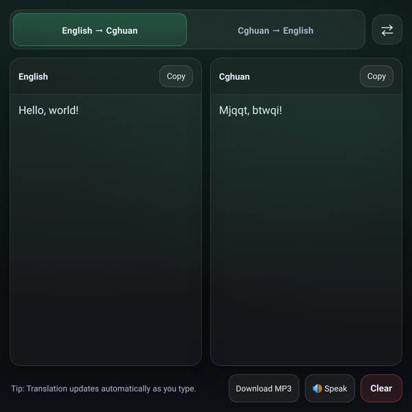 Cghuan Translation Text