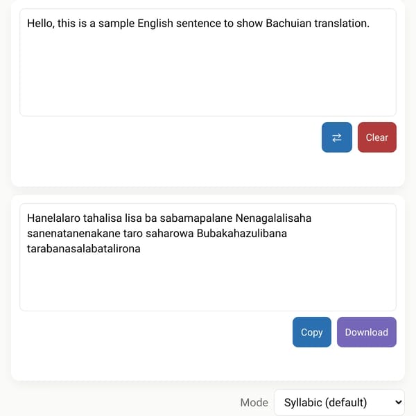 Text transformation / conversion tool (Syllabic, letter-cipher, randomized)