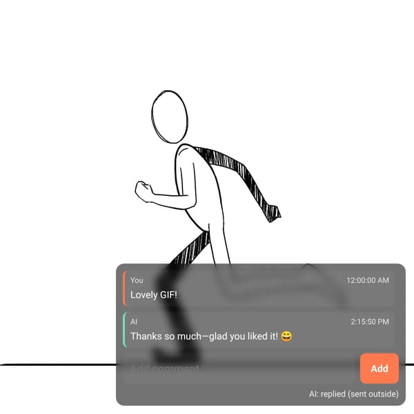 GIF + Auto AI Commenter