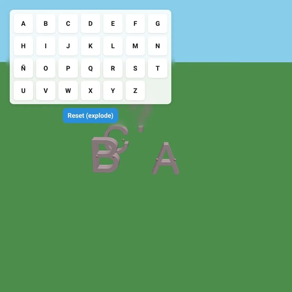 4D Letters Playground