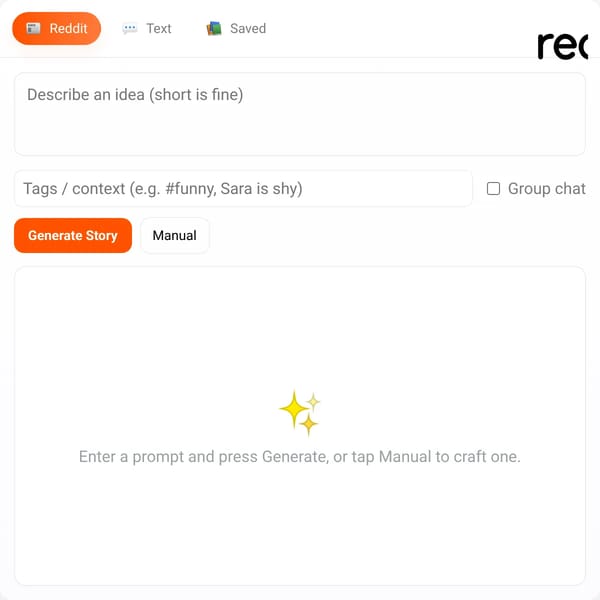 StoryGen - Fake Reddit & Text Stories