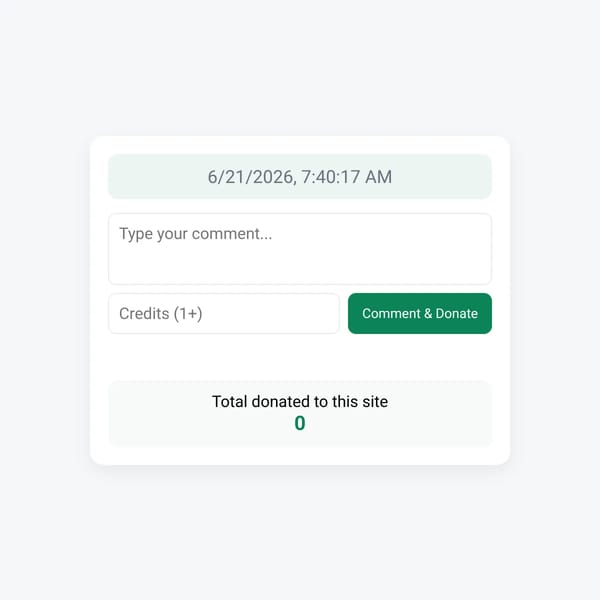 Donate Credits — Experiment