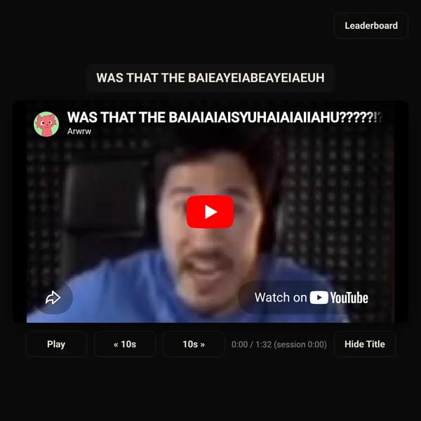 WAS THAT THE BAIEAYEIABEAYEIAEUH