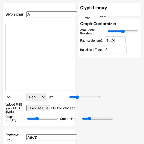 Minimal Font Maker