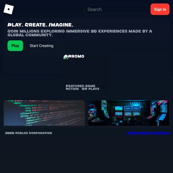 Roblox — Play, Create, Social