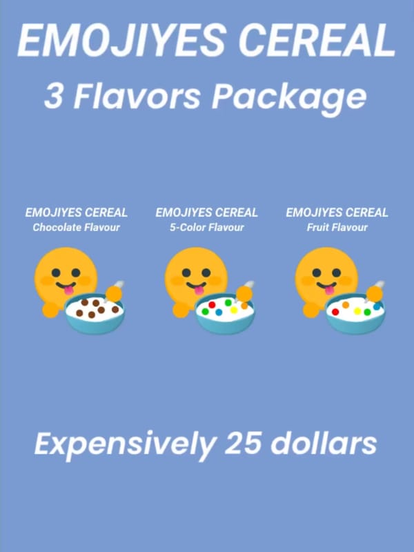 Evolution of Emojiyes Cereal (now its back)