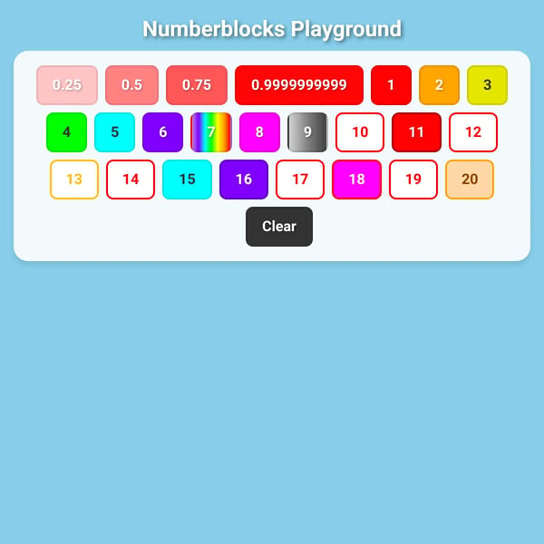 Numberblocks Playground