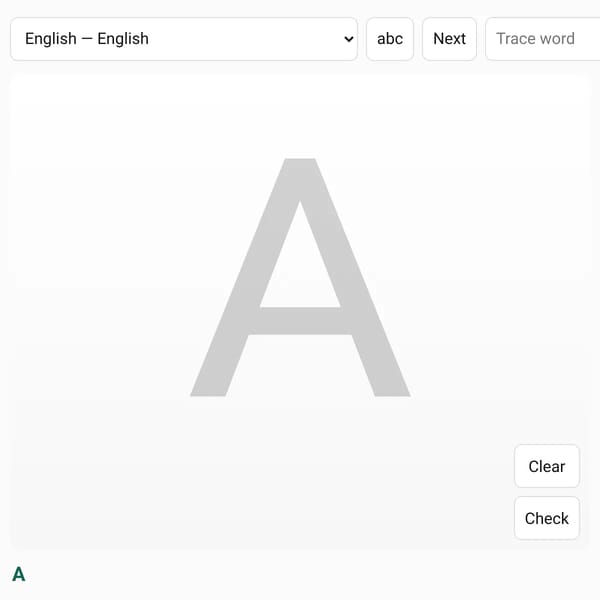 Trace Letters