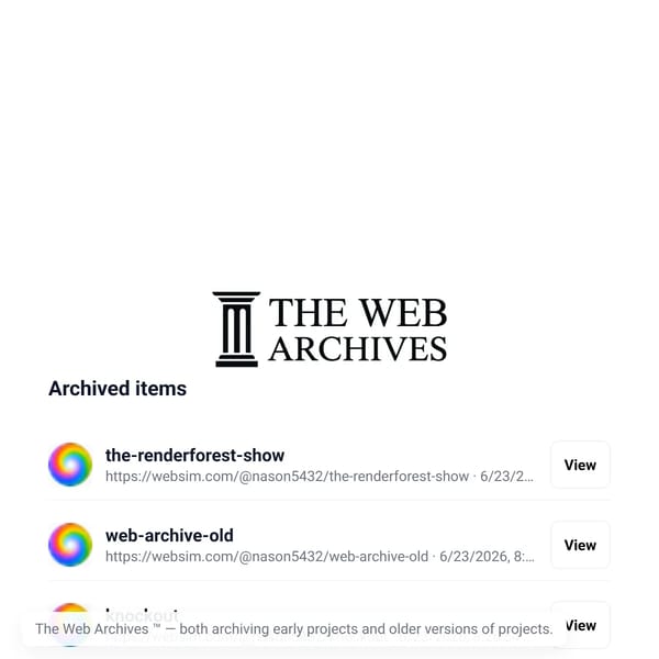 the web archives