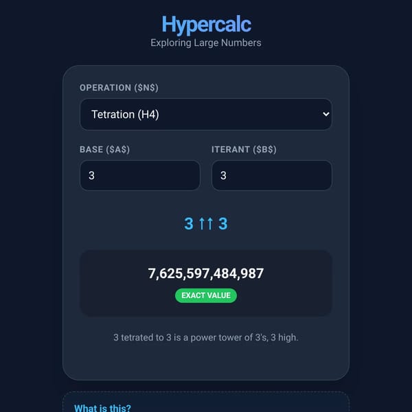 Hyperoperation Calculator