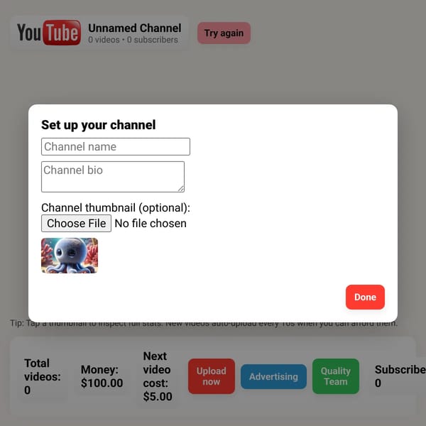 Kids Channel Simulator