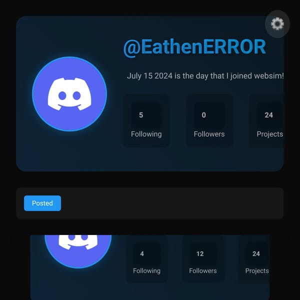 User Profile - EathenERROR