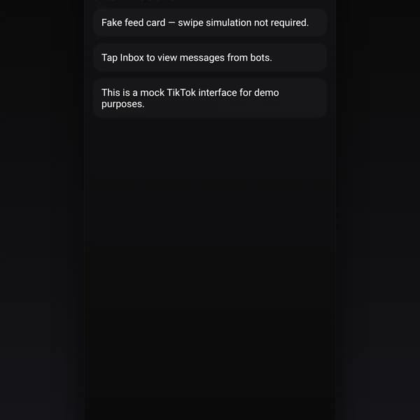 TikTok Inbox Mock