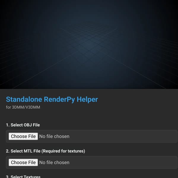 Standalone RenderPy Helper for 3DMM/V3DMM