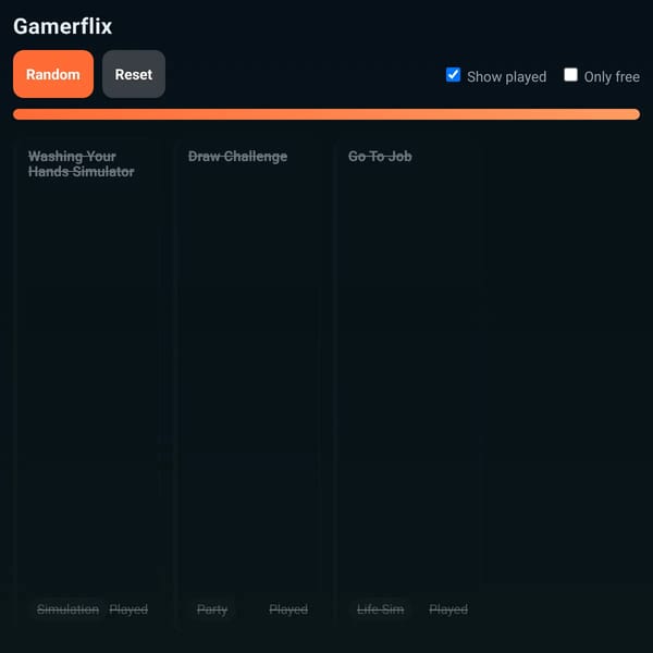 Gamerflix — 3 Games To Play