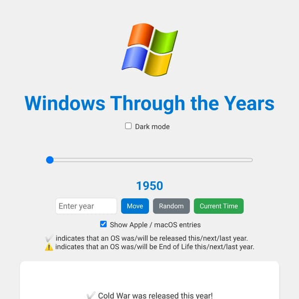 Windows Through the Years (Interactive Timeline)