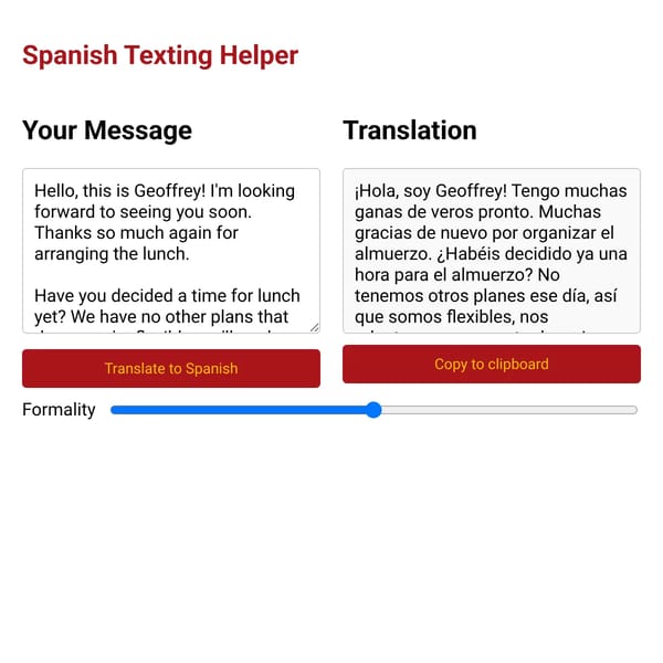 Japanese Texting Helper - Implementing Geoffrey Litt's Design