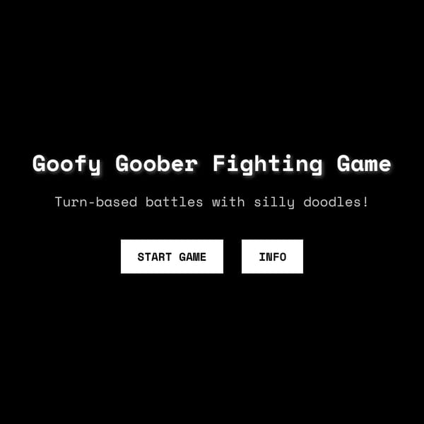 Goofy Goober Fighting Game