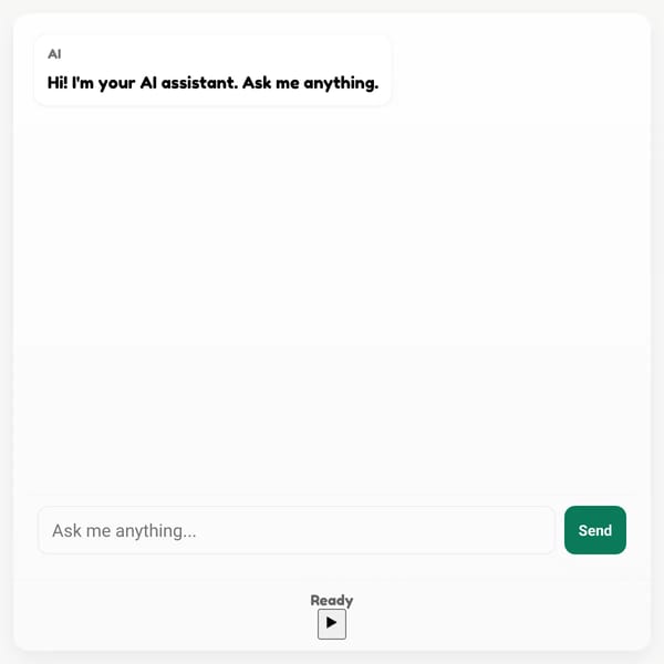 Ai chatbot but i will add your comments