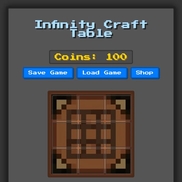 Infinity Craft Table