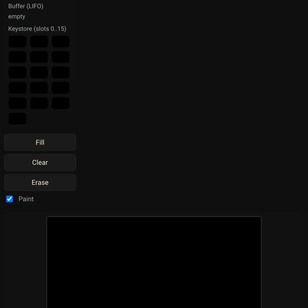 Pixel Playground - 8bit Keystroke System