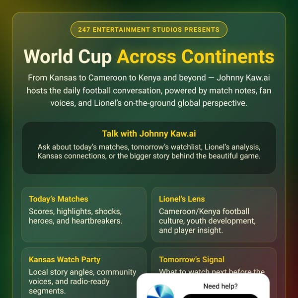 Johnny Kaw.ai - World Cup Across Continents