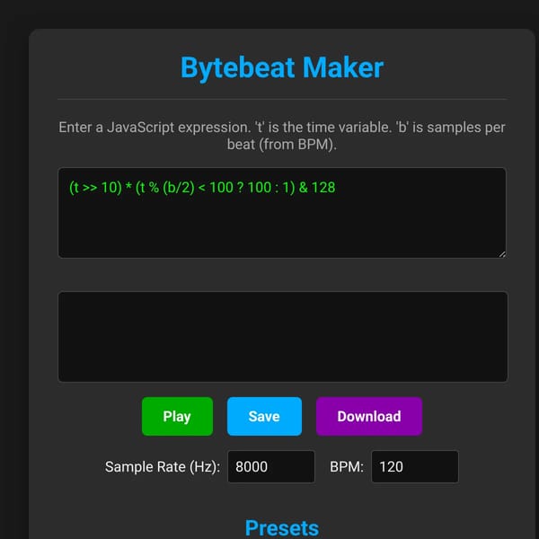 bytebeat thing