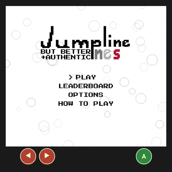 Jumpline NES but more better and more authentic