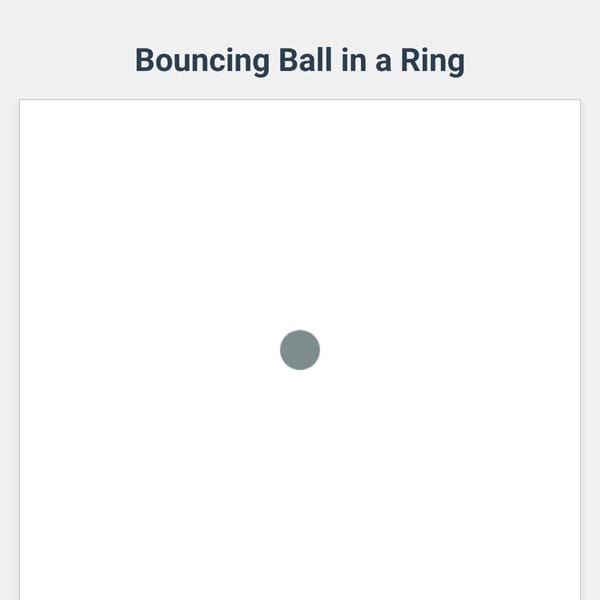 Bouncing Ball in Ring