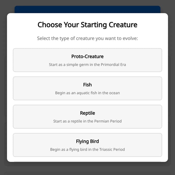 AI Creature Evolution