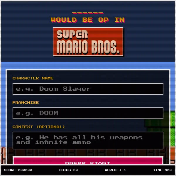 ______ Would be OP In Super Mario Bros.