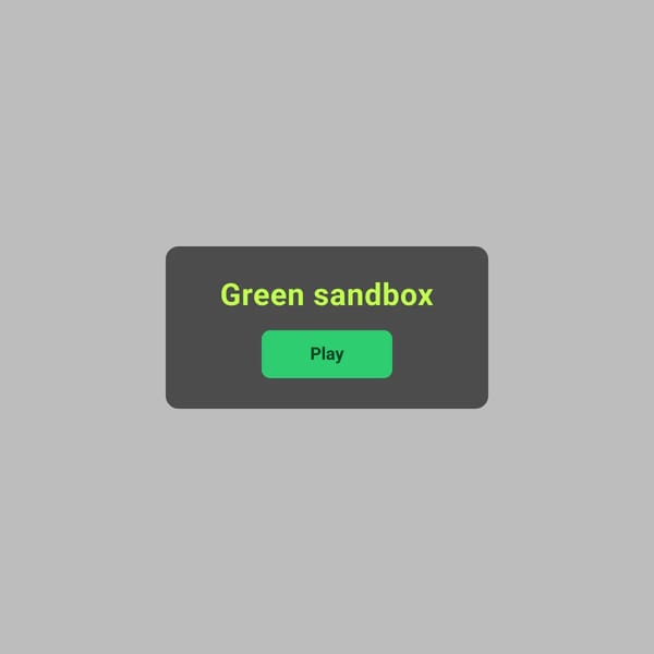 Green sandbox