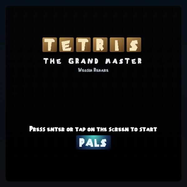 Tetris: The Grand Master: Websim Remake