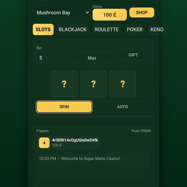 Super Mario Casino — Multiplayer VLT