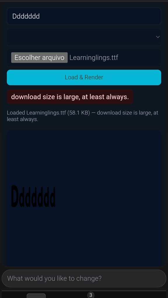 Font Render (My icon is hiding)