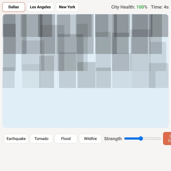 Natural Disasters Simulator