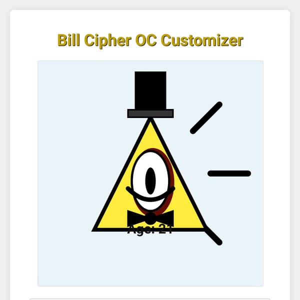 Bill Cipher OC Customizer