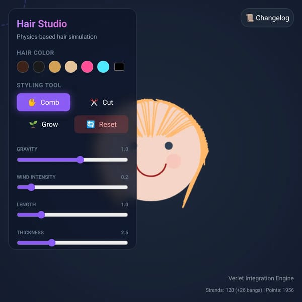 Hair Physics Studio
