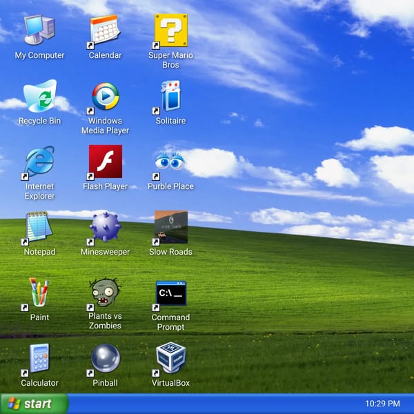 Windows XP with games modern