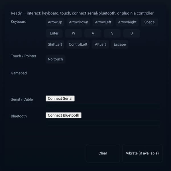Input Test (WebSim)
