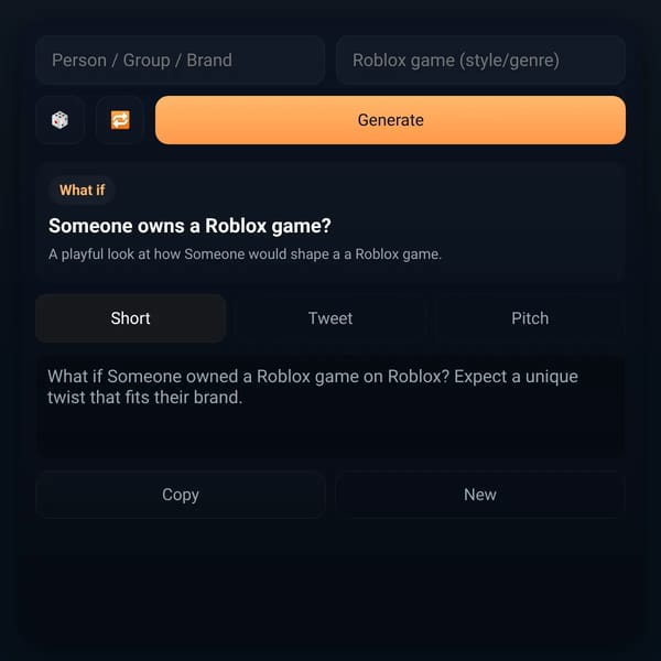 What if ___ owned ___ Roblox game