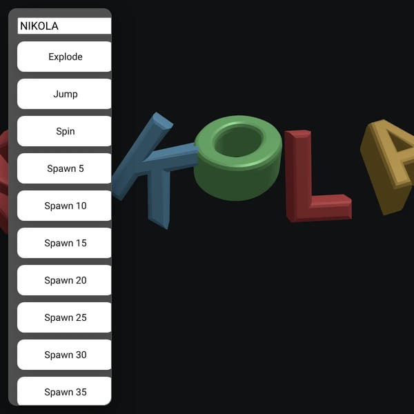 NIKO 3D Letters