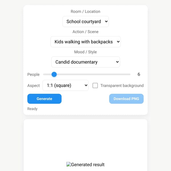 AI School Image/Photo Generator